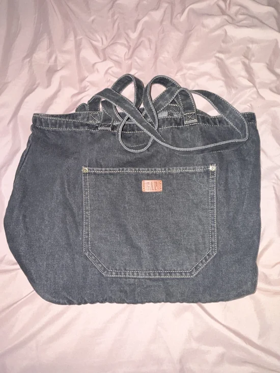 GAP Dark Denim Tote in Deep Blue - Picture 1 of 1